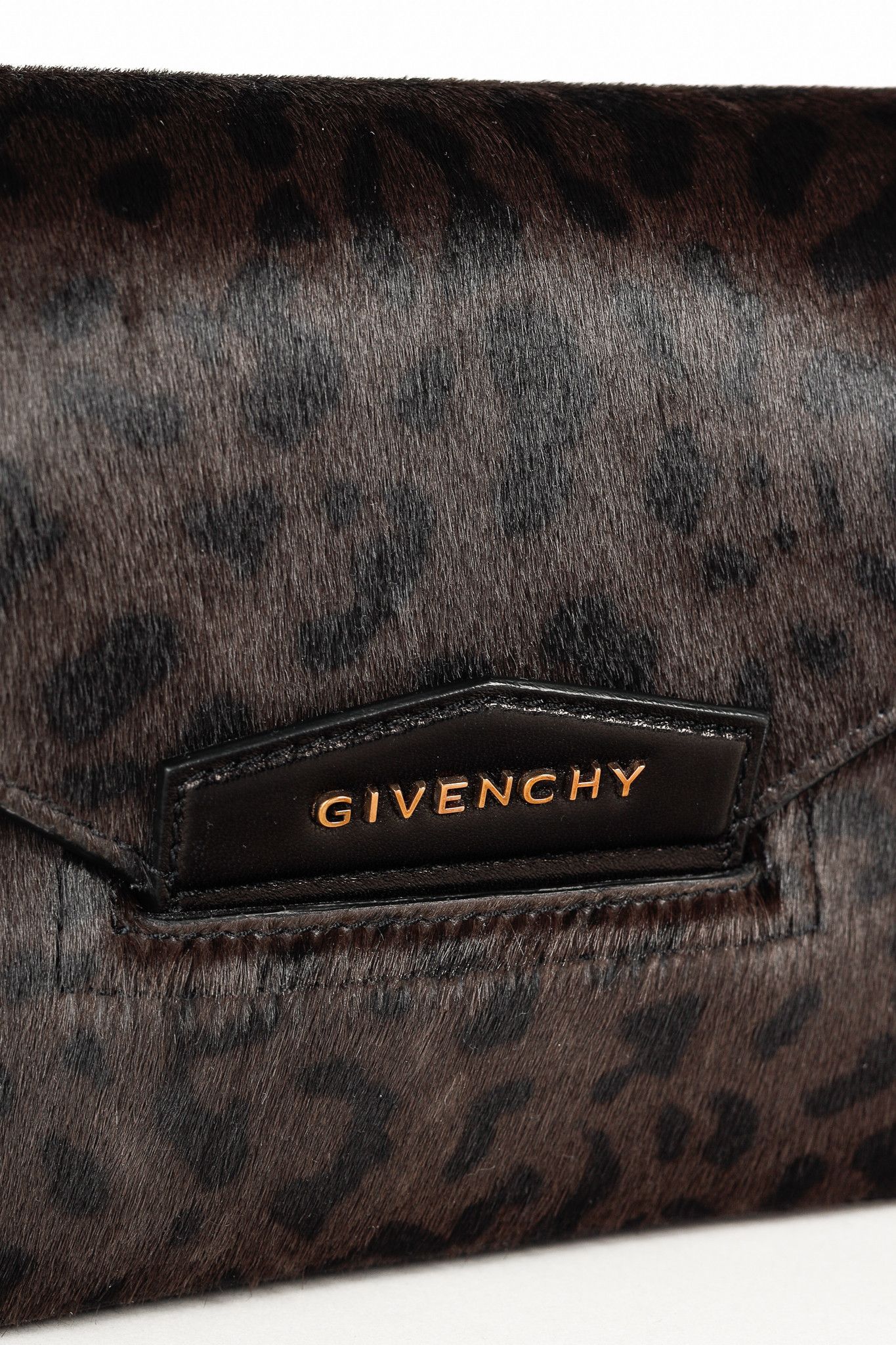 Givenchy Givenchy Antigona Small Leopard-Calf Hair Envelope Clutch Size ONE SIZE - 7 Thumbnail
