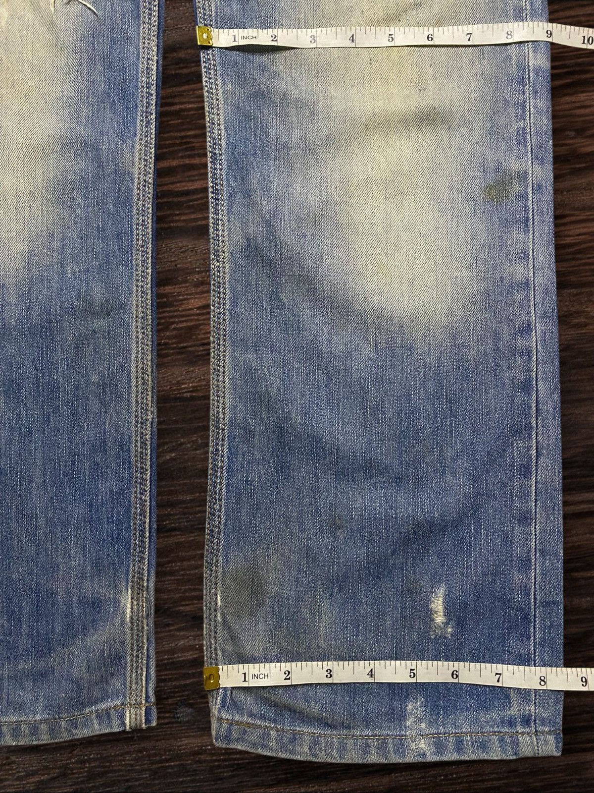 Rhude × Zara Vintage Reg Trademark Zara Jeans Distressed Loose Jeans Size US 33 - 20 Thumbnail