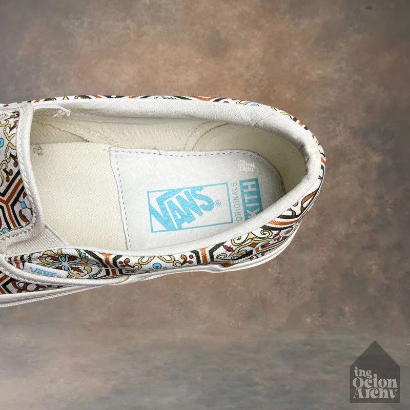 Kith × Vans Kith x Vans Classic Slip-On Brown Moroccan Pattern Size US 10 / EU 43 - 8 Thumbnail