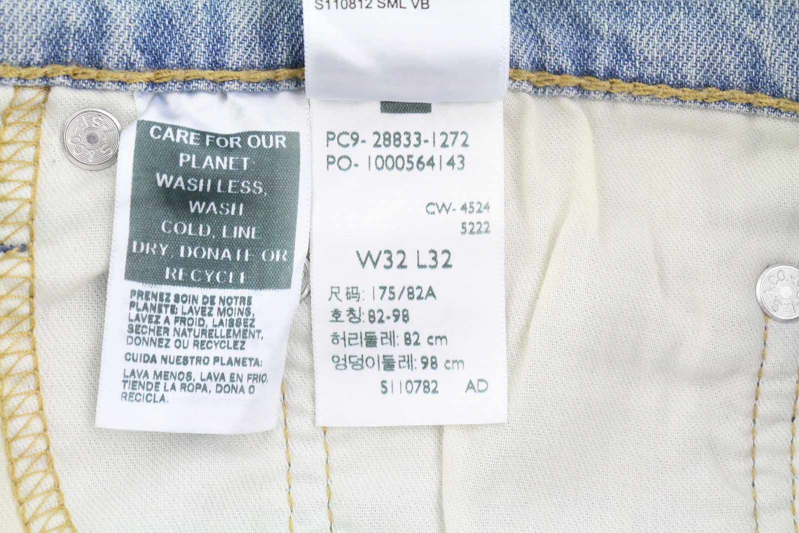 Levi's 512 W32/L32 Slim Taper Faded Blue Jeans 87082 Size US 32 / EU 48 - 8 Thumbnail