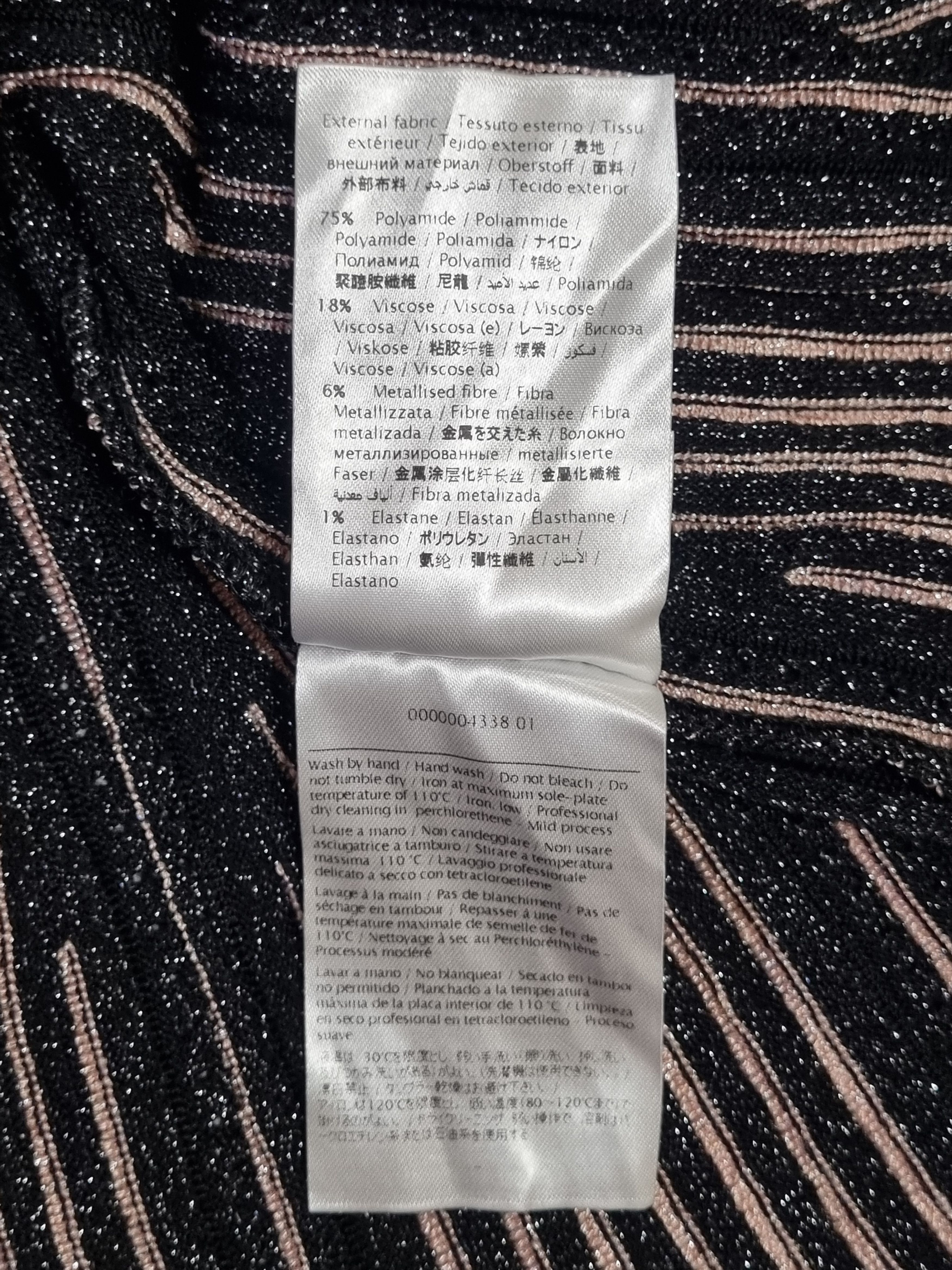 Missoni Missoni Black Stripe Lurex Knit Flared Tank Top Size S / US 4 / IT 40 - 9 Thumbnail