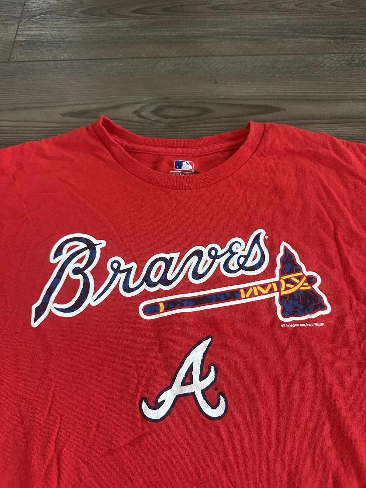 MLB × Vintage Y2K Vintage Atlanta Braves MLB Baseball Classic Team Logo T Size US L / EU 52-54 / 3 - 2 Thumbnail