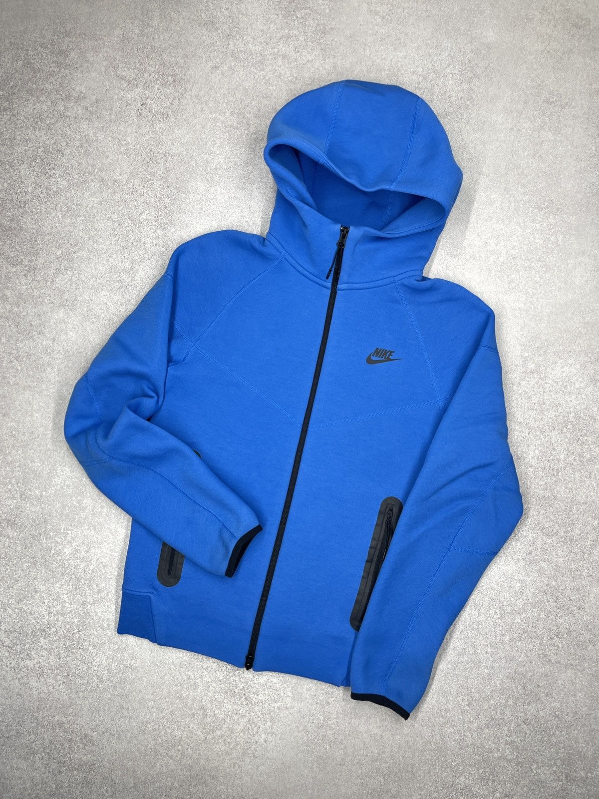 Nike Mens Nike Tech Fleece Full Zip Hoodie Blue Y2K ACG TN Size US XS / EU 42 / 0 - 1 Thumbnail