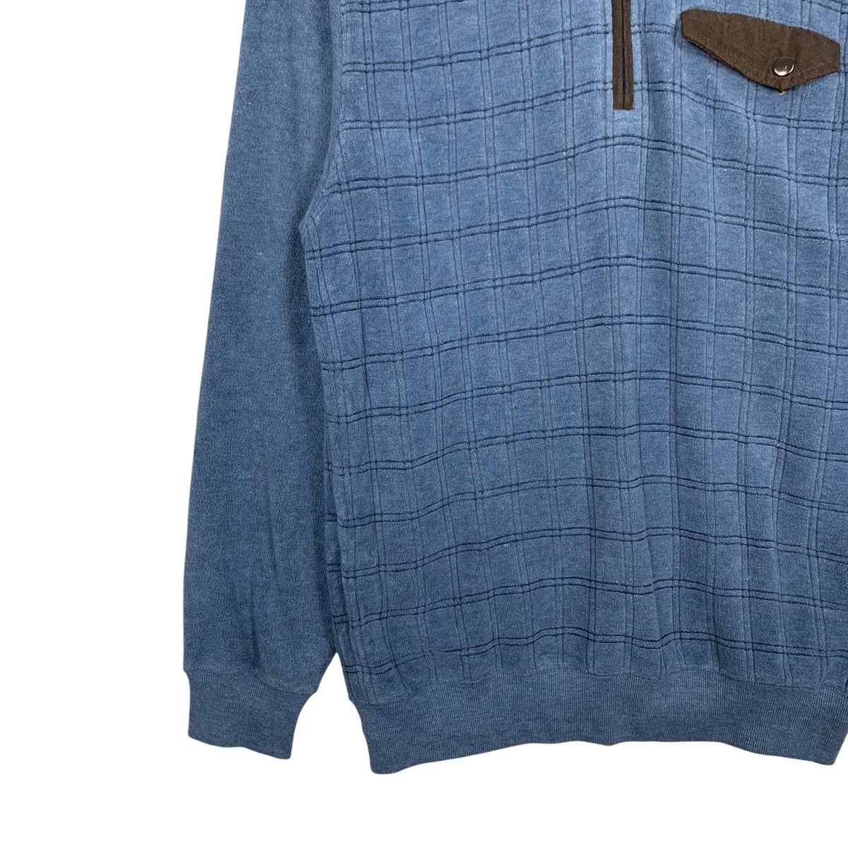 Dunlop DUNLOP Half Zip Turtleneck Checked Sweatshirts #1655-C74 Size US M / EU 48-50 / 2 - 3 Thumbnail