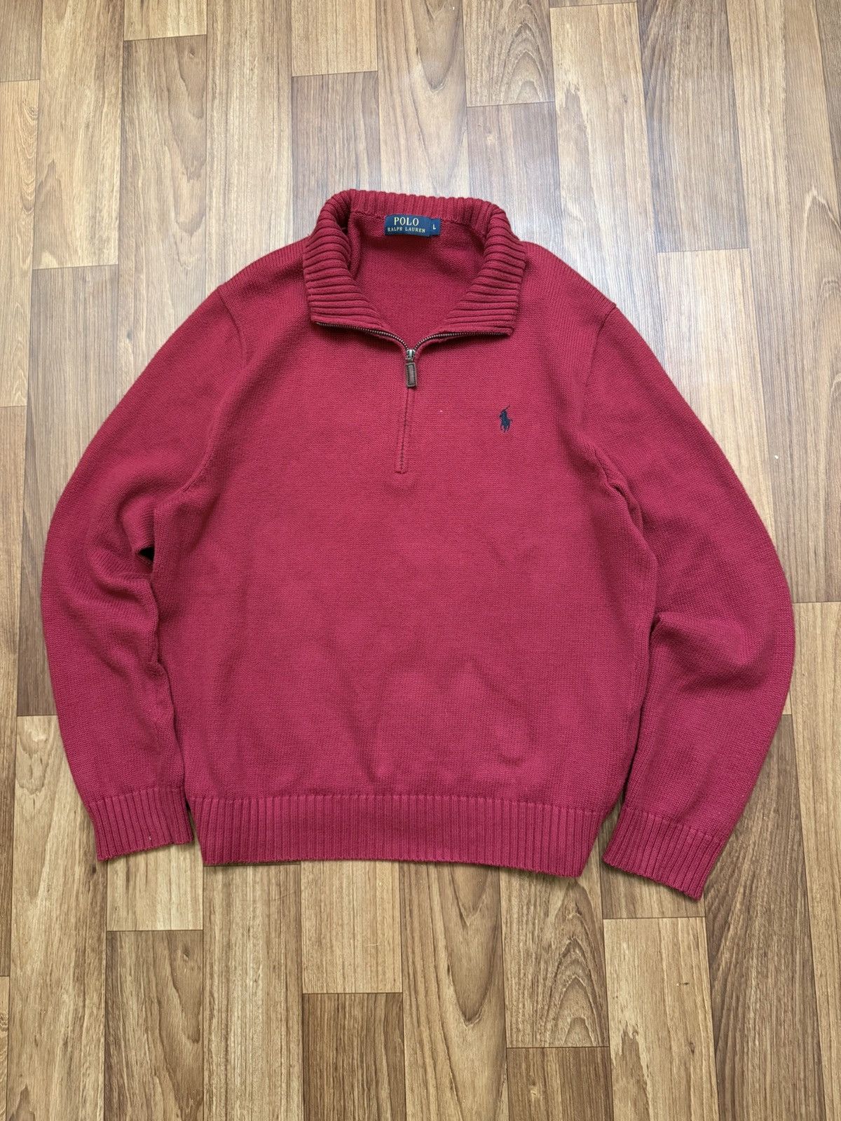 Polo Ralph Lauren 1/4 zip Polo Ralph Lauren sweater sweatshirt jumper PRL Size US L / EU 52-54 / 3 - 1 Thumbnail