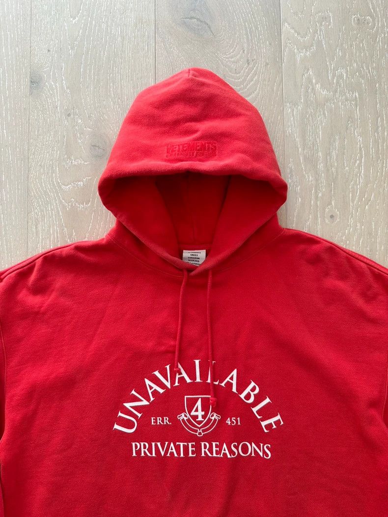 Vetements Vetements Unavailable 19AW Academic Style Printed Hoodie S Size US S / EU 44-46 / 1 - 2 Thumbnail
