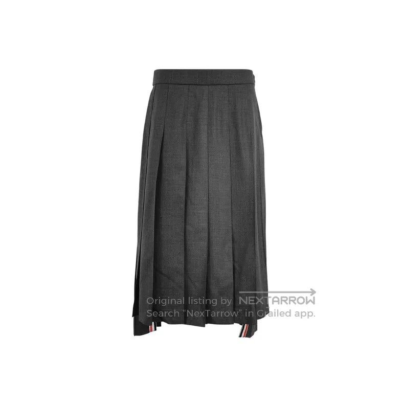Thom Browne Thom Browne Wool Pleated Skirt Size 27" / US 4 / IT 40 - 1 Thumbnail