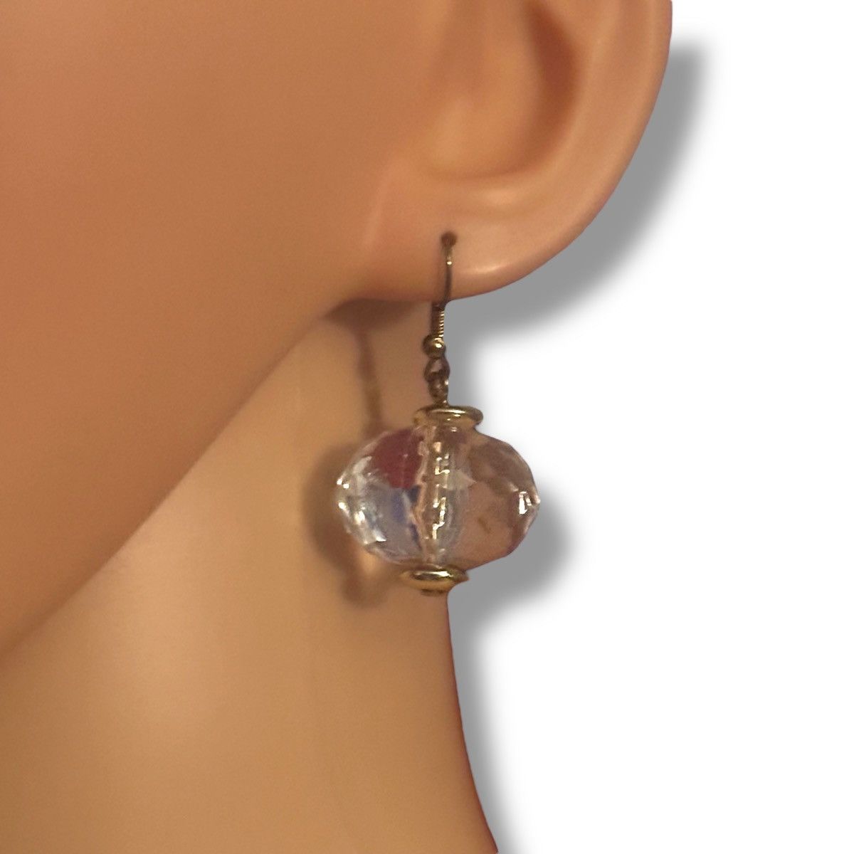 Other Clear faceted ball dangle earrings Size ONE SIZE - 2 Thumbnail