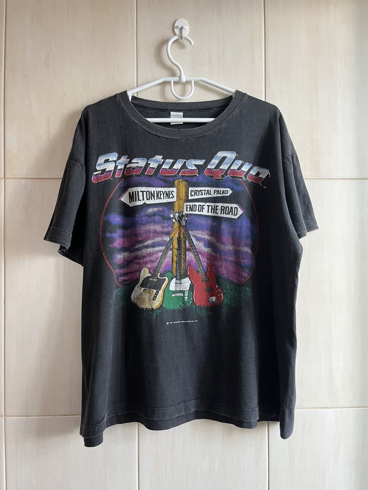 Vintage Vintage 1984 Status Quo Shirt The Final Gig Rock Band Tee Size US L / EU 52-54 / 3 - 1 Thumbnail