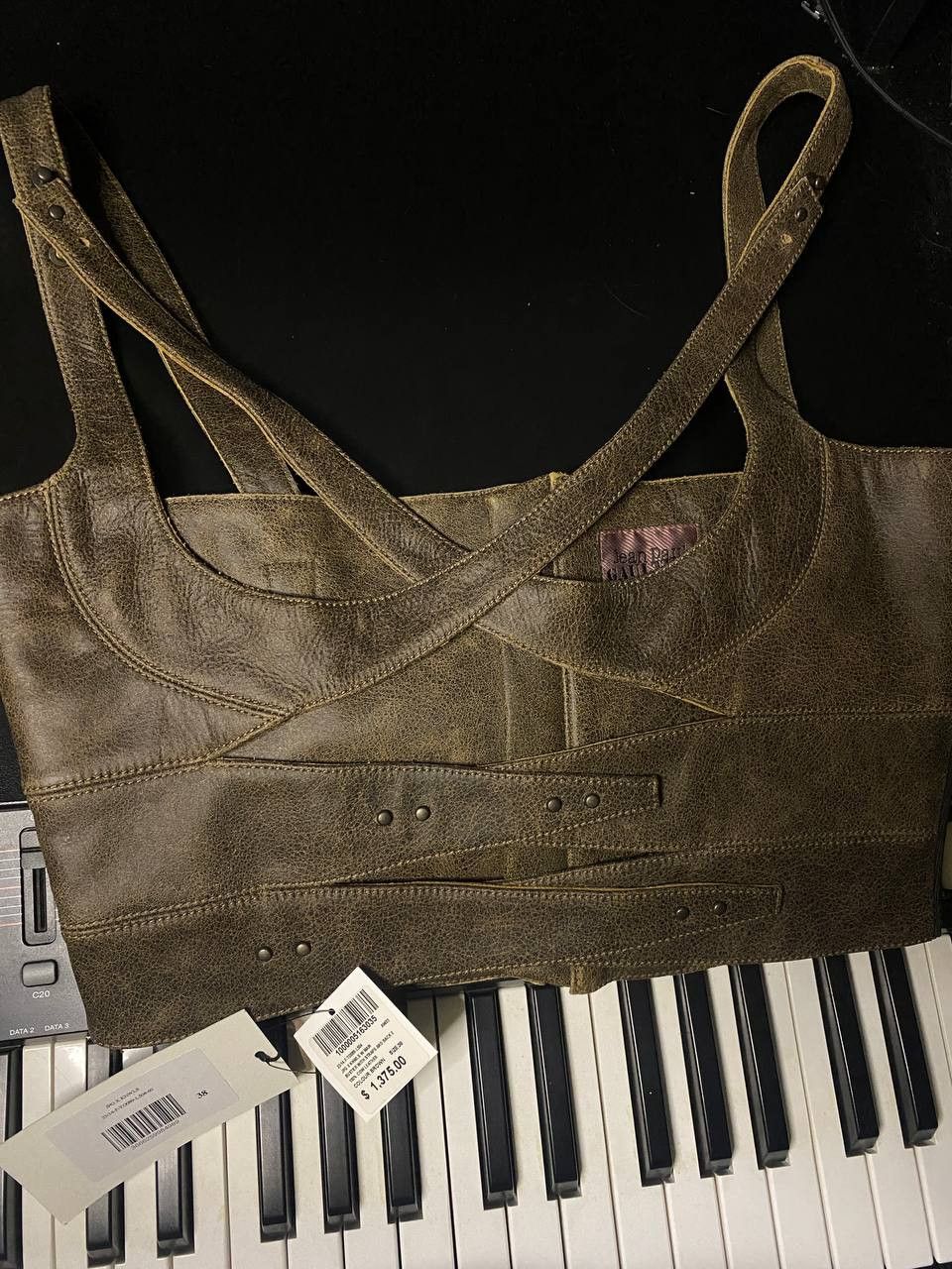 Jean Paul Gaultier Jean Paul Gaultier x KNWLS cutout leather bustier Size XS / US 0-2 / IT 36-38 - 5 Thumbnail