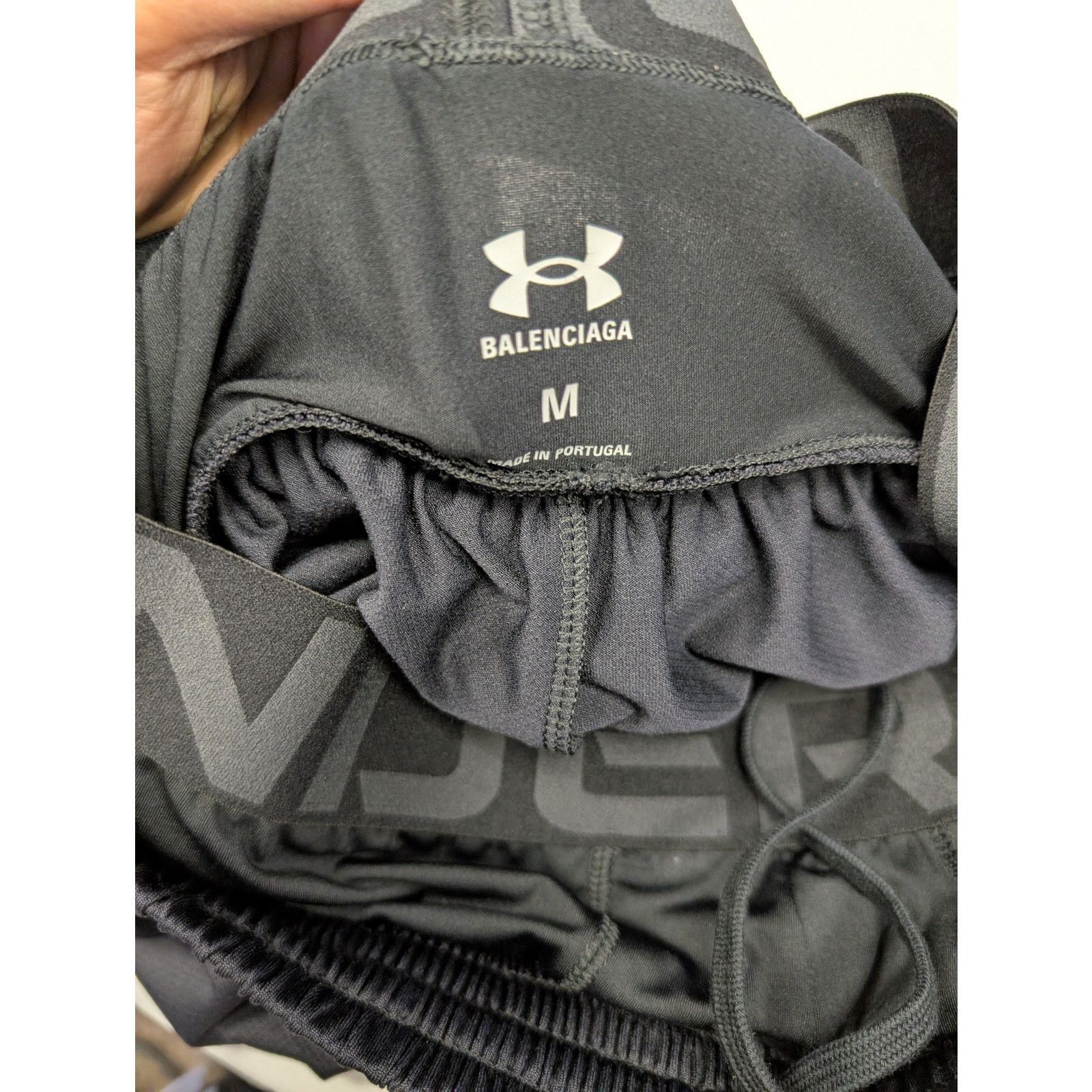 Balenciaga × Under Armour o1rshd1 Sporty Mesh Under Armour Shorts in Black Size US 32 / EU 48 - 14 Thumbnail