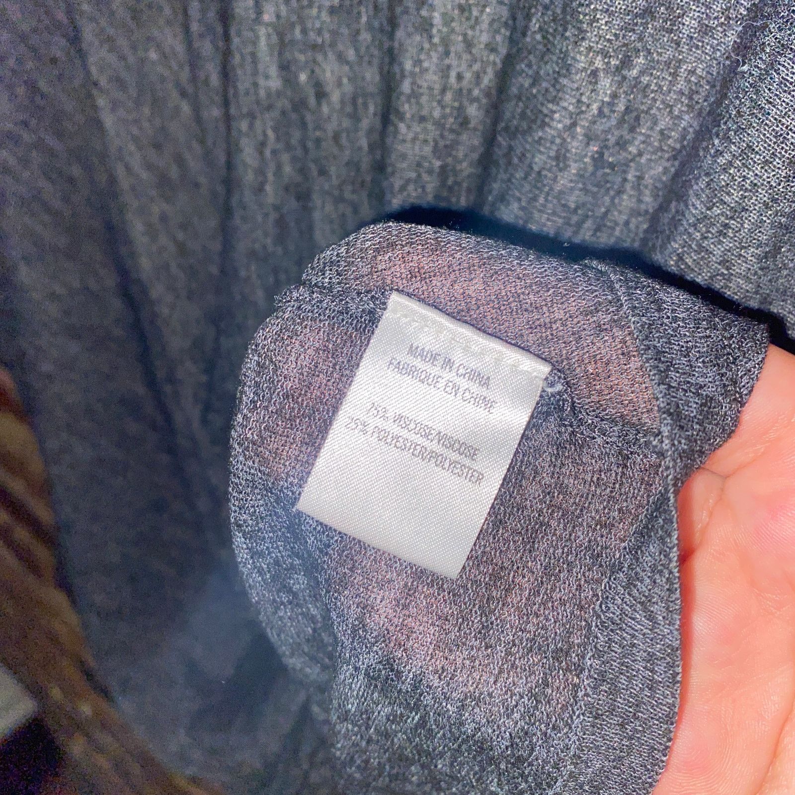 Theory Theory Gray Black Draped Calvana Galaxy Sheer Top P XS Size XS / US 0-2 / IT 36-38 - 5 Thumbnail