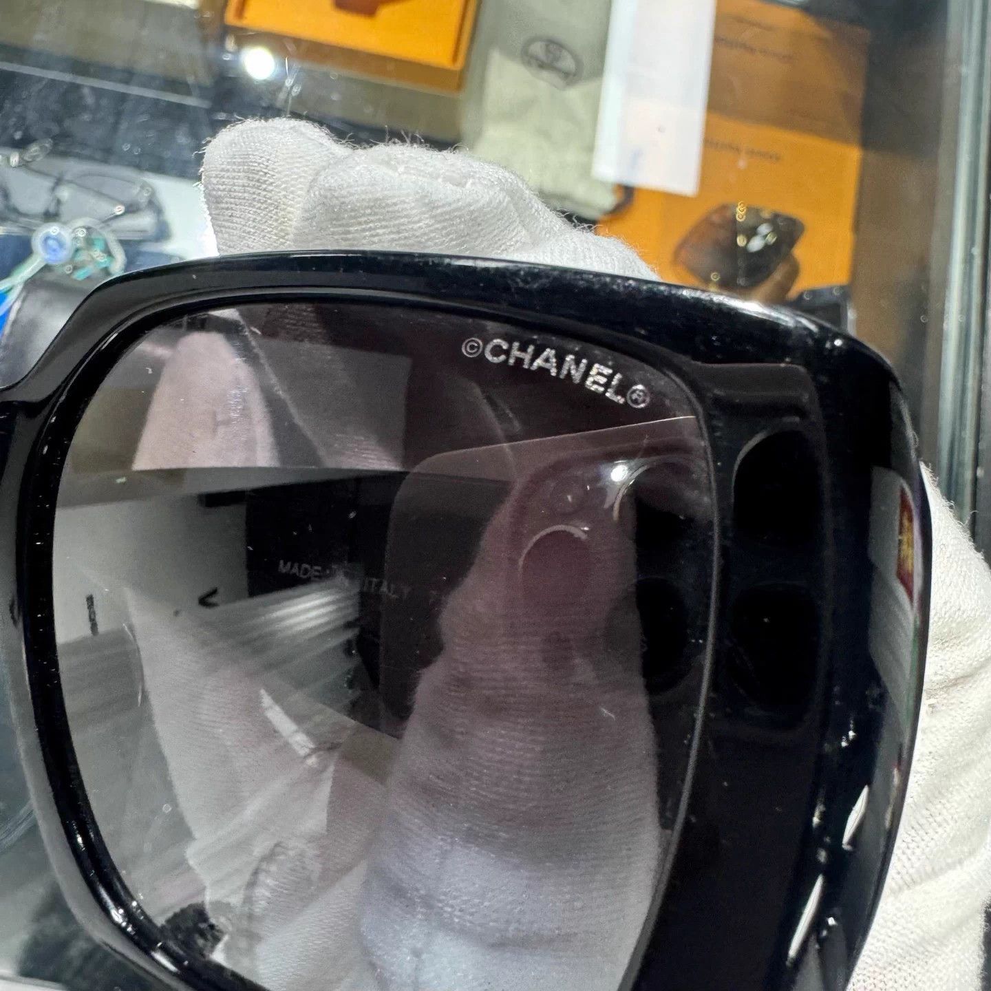 Chanel Chanel square frame woven logo sunglasses 99 New OS Size ONE SIZE - 5 Thumbnail