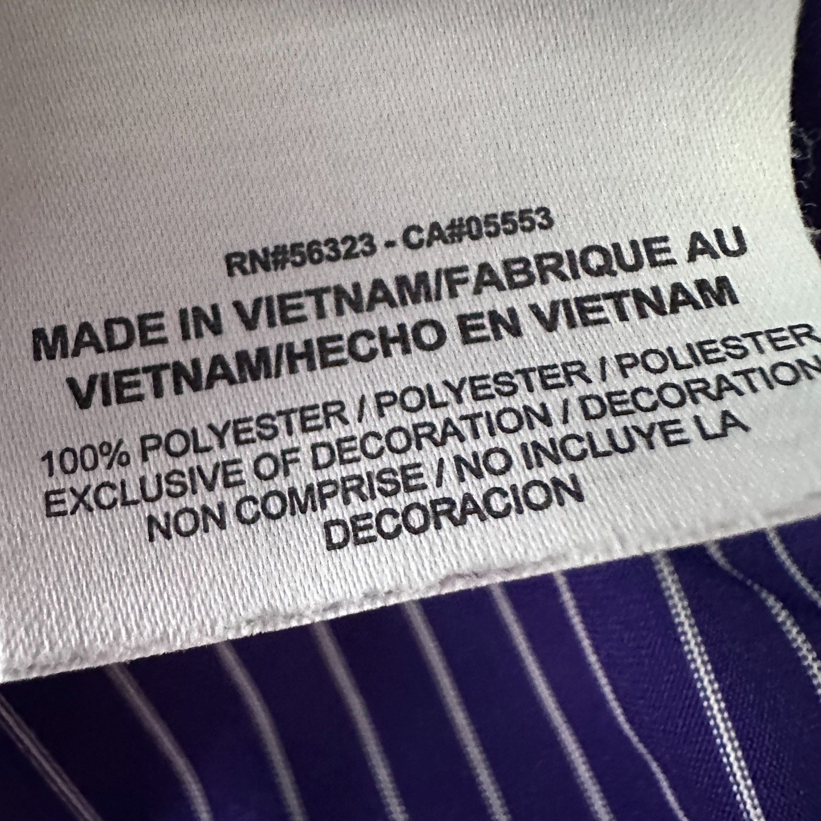 Nike Nike Golf Polo Shirt Men L Purple White Striped Cricket Club Size US L / EU 52-54 / 3 - 7 Thumbnail