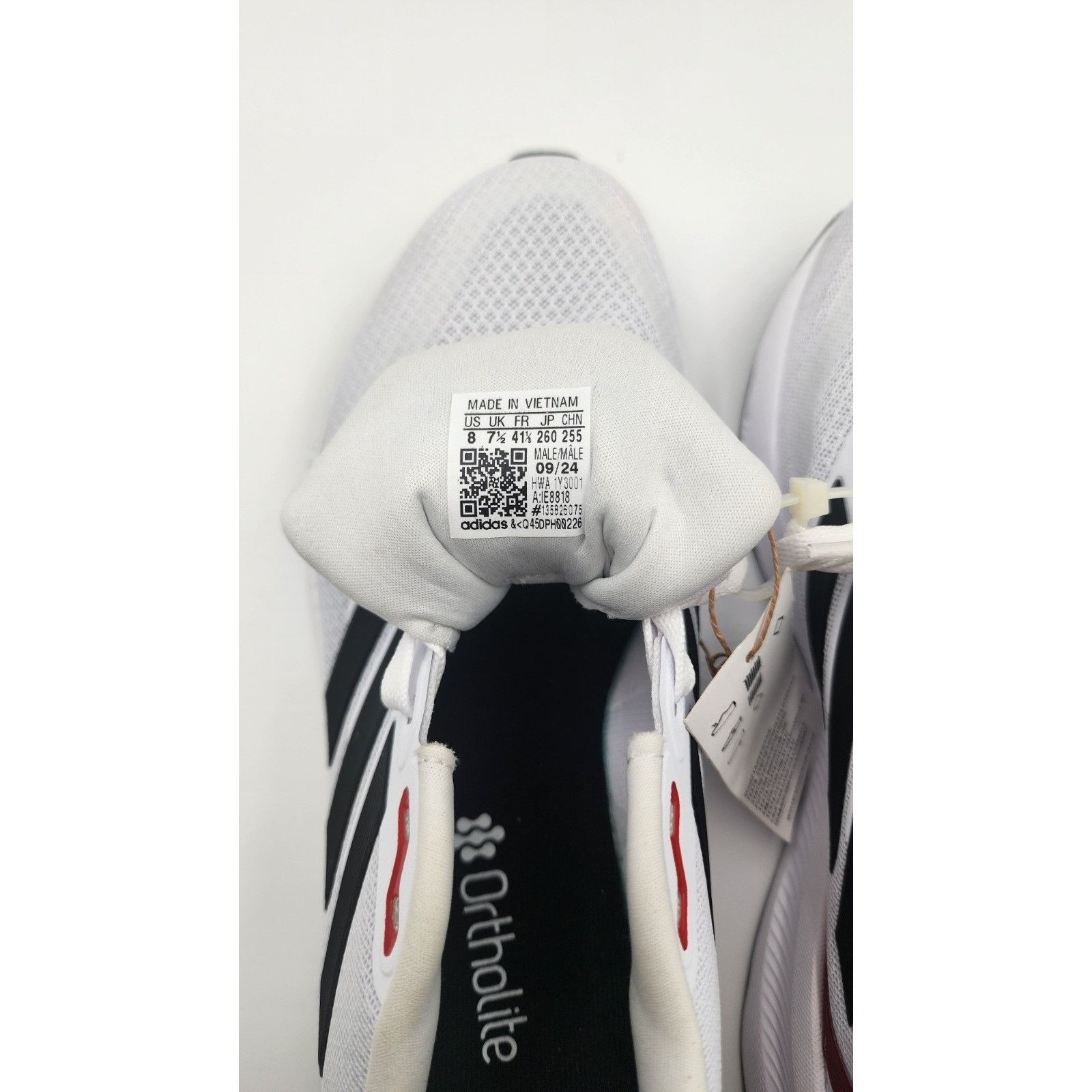 Adidas Adidas Runfalcon 5 White Black Red Cloudfoam Running Shoes M Size US 8 / EU 41 - 7 Thumbnail