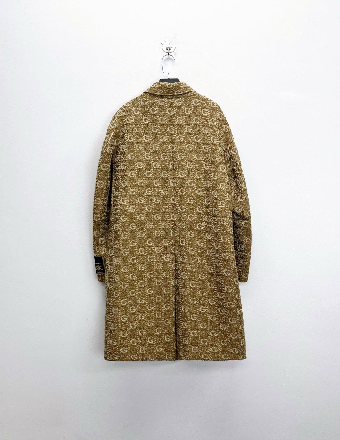 Gucci Gucci Beige GG Monogram Wool Button Coat Size US S / EU 44-46 / 1 - 2 Thumbnail