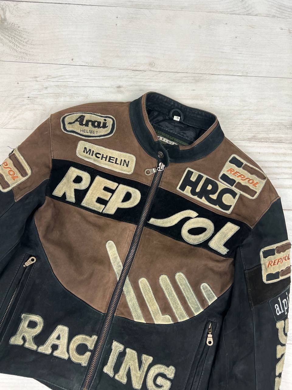 Honda Vintage HONDA Repsol Racing Motorcycle Leather Jacket 90s Size US S / EU 44-46 / 1 - 3 Thumbnail