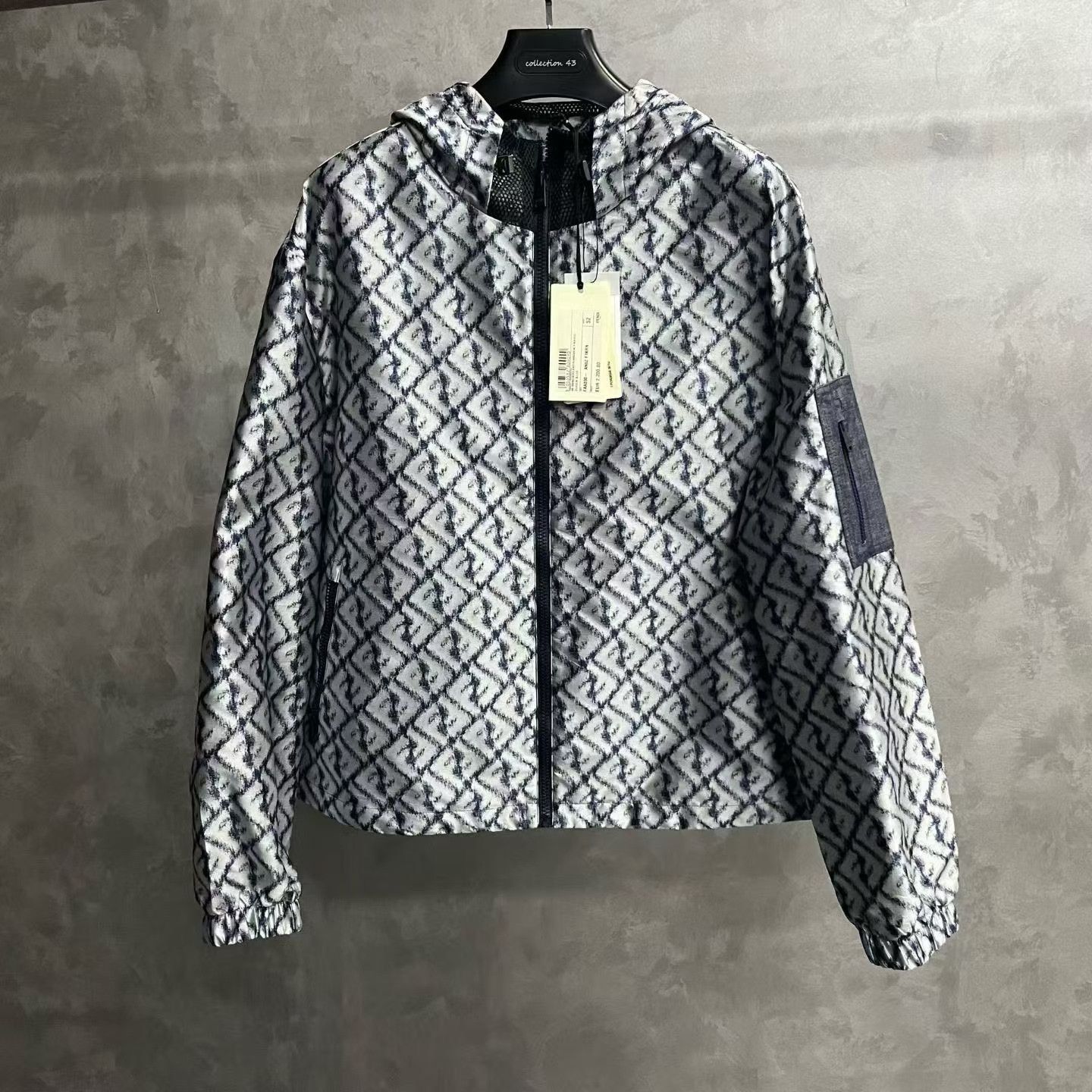 Fendi Fendi Retro Graphic Blue Jacket XS Women Size XS / US 0-2 / IT 36-38 - 1 Thumbnail