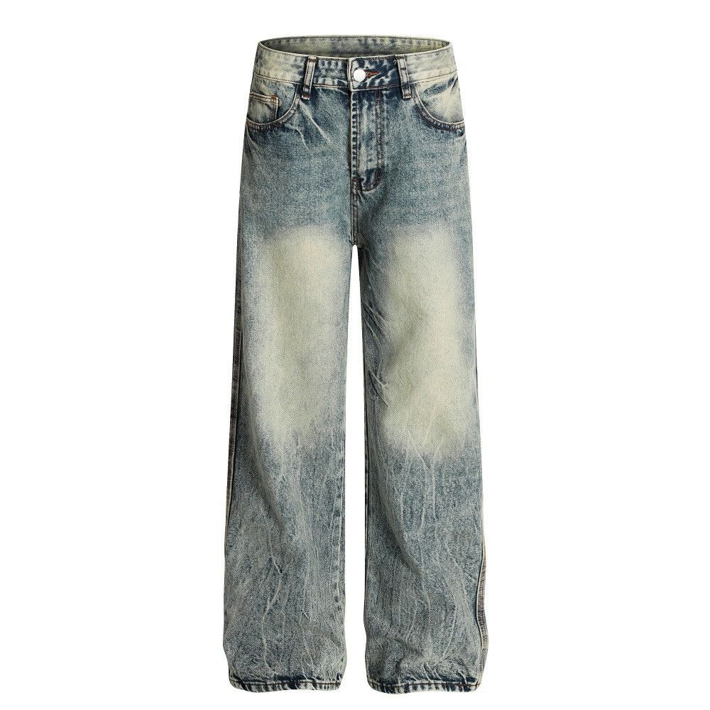 Vintage Men's retro American street distressed tie-dye washed jeans Size US 32 / EU 48 - 1 Thumbnail