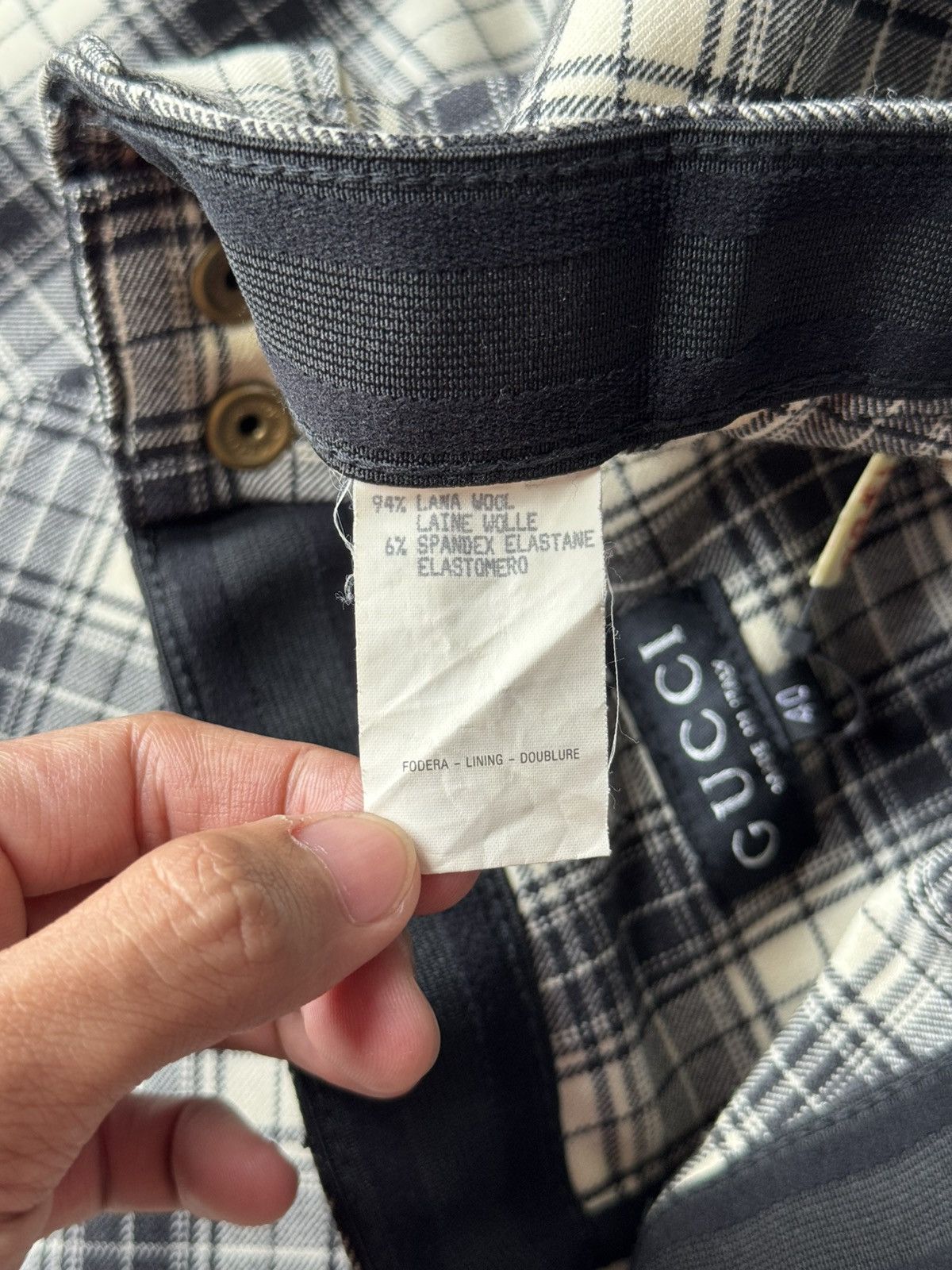 Gucci F/W 1993 runway Gucci plaid jodhpurs Size 24" / US 00 / IT 34 - 9 Thumbnail