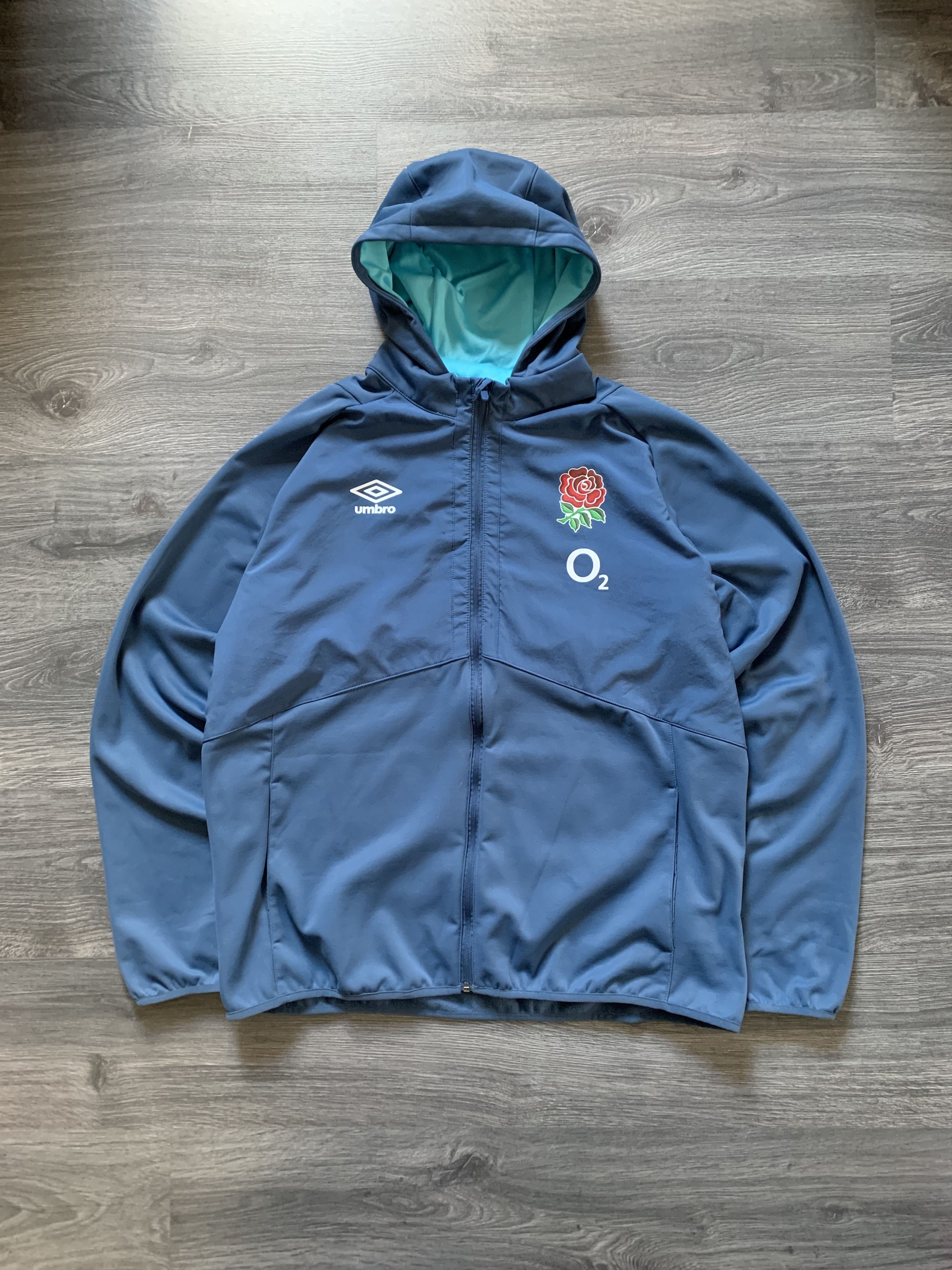 Umbro Umbro O2 England Rugby Full Zip Hoodie Jacket Size US XXL / EU 58 / 5 - 1 Thumbnail