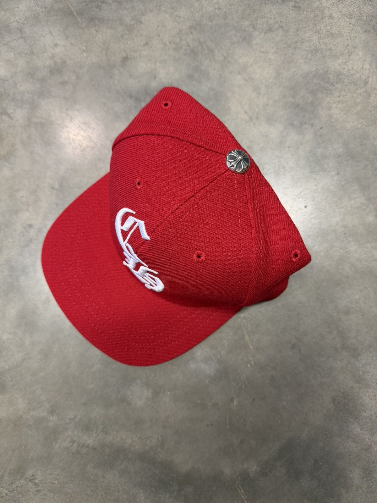 Chrome Hearts Chrome Hearts Baseball Snapback Hat Red/White Size ONE SIZE - 2 Thumbnail