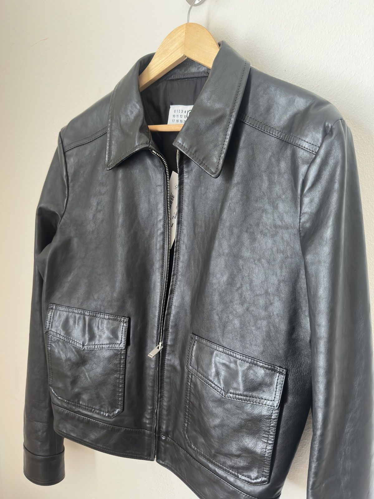 MM6 MM6 MAISON MARGIELA Black Light Sport Leather Jacket Size US M / EU 48-50 / 2 - 4 Thumbnail