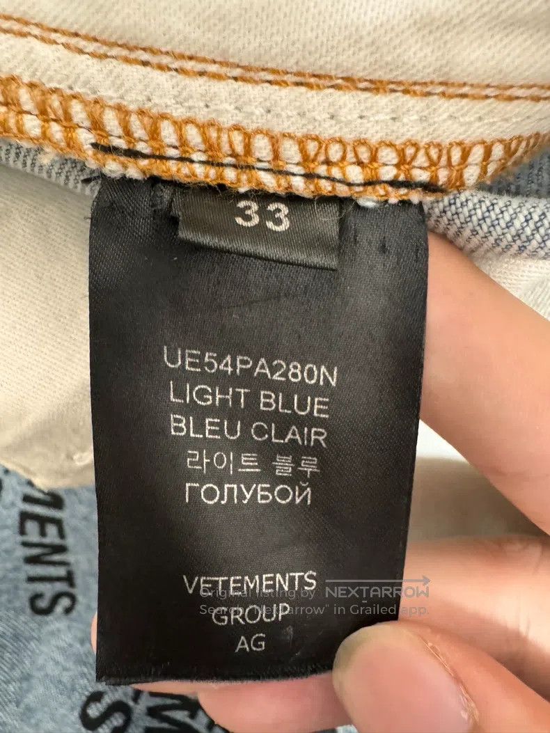 Vetements Vetements size XS Full-Print Bullet Screen Jeans Size US 33 - 4 Thumbnail