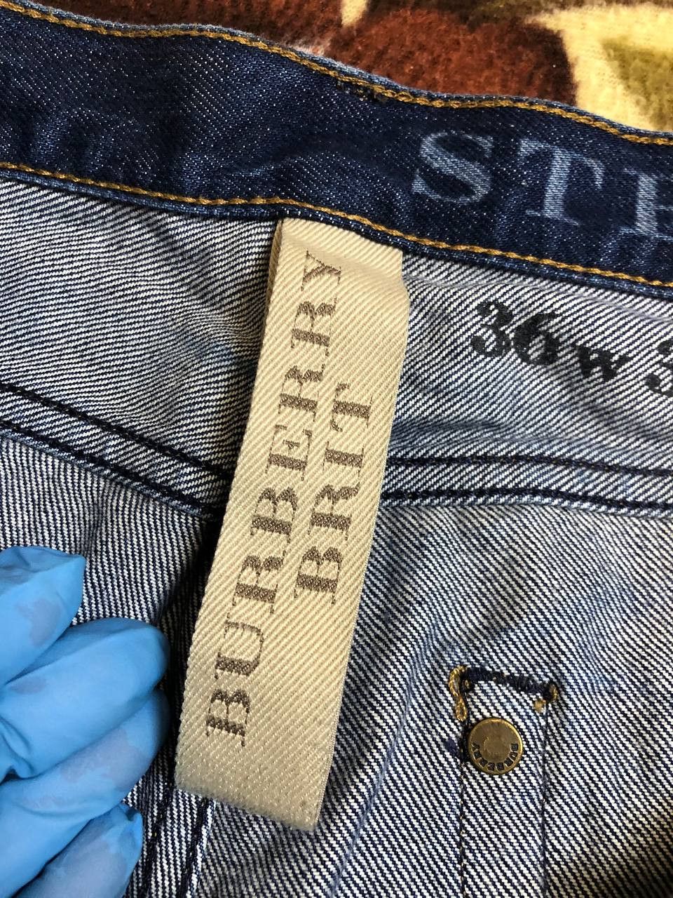 Burberry Burberry Brit Steadman Blue Jeans Button Fly Mens Denim Size US 36 / EU 52 - 4 Thumbnail