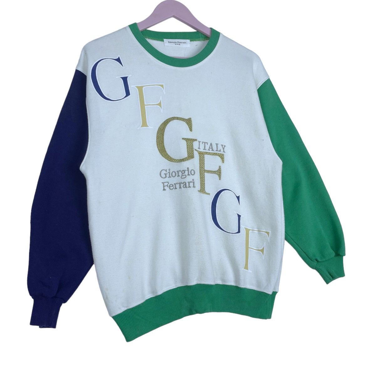 Designer × Vintage Giorgio Ferrari Sweatshirt Crewneck Pull Over Jumper Size US M / EU 48-50 / 2 - 4 Thumbnail