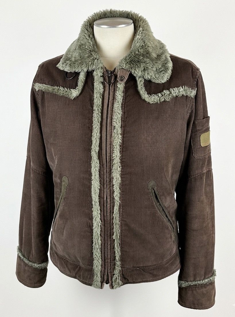 Diesel Vintage DIESEL Corduroy Sherpa Trucker Jacket XL Y2K Size US XL / EU 56 / 4 - 1 Thumbnail