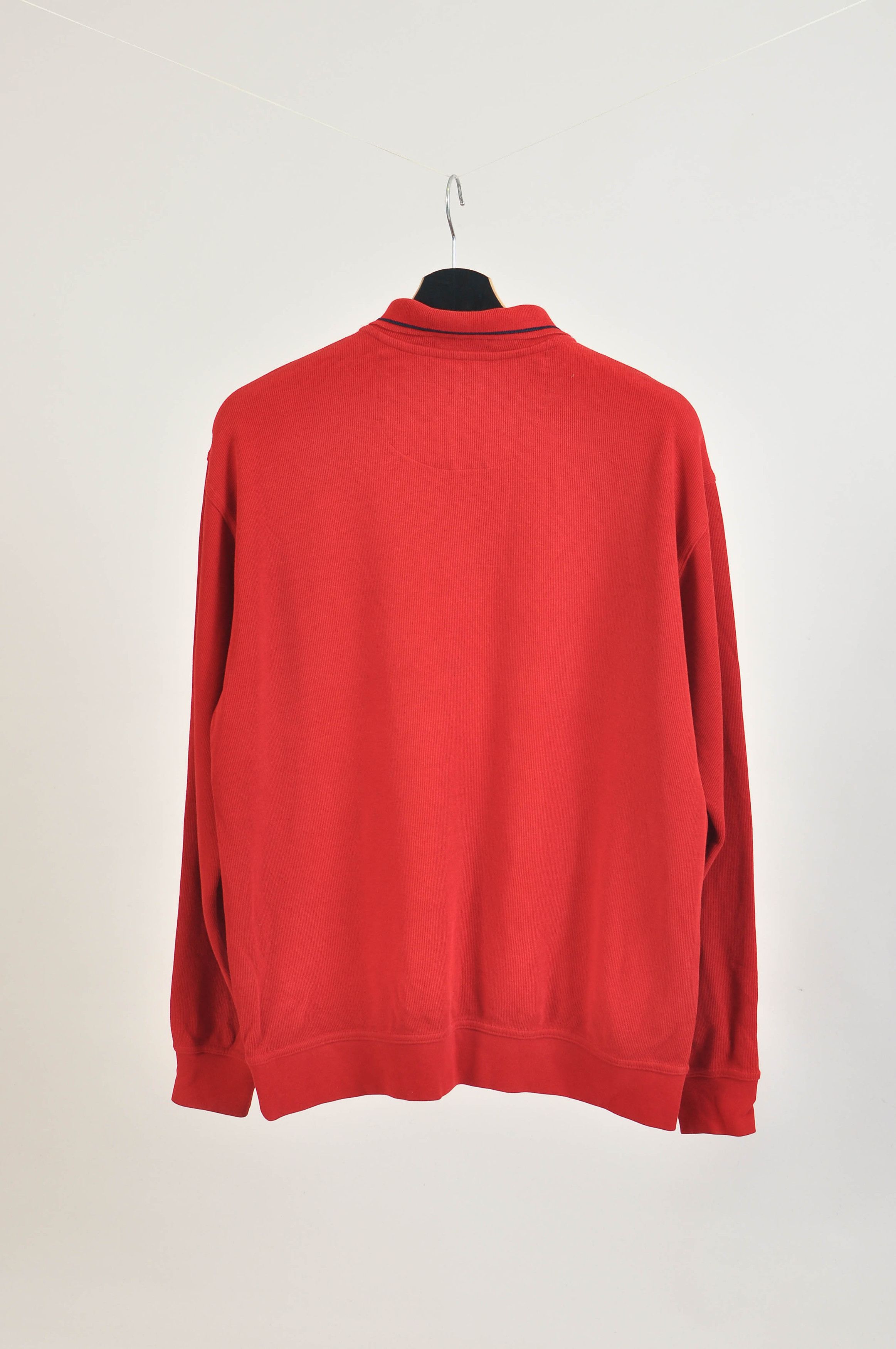 Pierre Cardin Vintage 90s Pierre Cardin Maroon Polo Sweatshirt – Size L Size US L / EU 52-54 / 3 - 4 Thumbnail