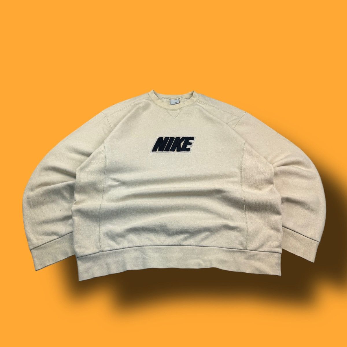 Nike × Vintage NIKE VINTAGE CENTER LOGO OVERSIZE BOXY SWEATSHIRT Size US XL / EU 56 / 4 - 1 Thumbnail