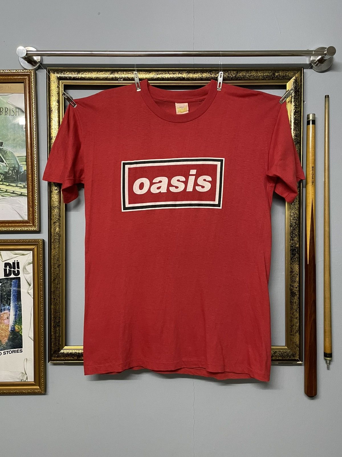 Vintage Vintage 90s Og Oasis Box Logo Top Song Single Stitch Tshirt Size US L / EU 52-54 / 3 - 1 Thumbnail