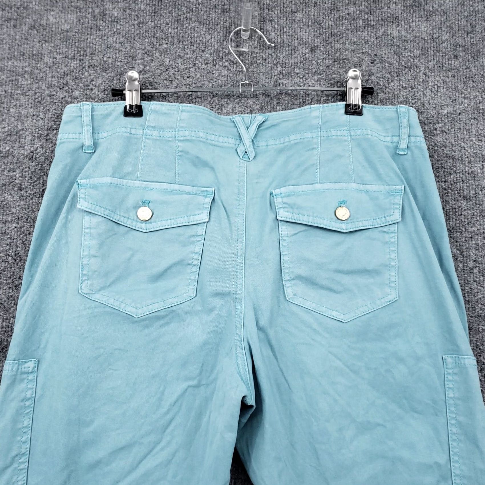 Zara Zara Womens Pants Blue 6 Slim Cropped Cargo Pockets Mid Rise Flat Front Outdoor Size 28" / US 6 / IT 42 - 7 Thumbnail