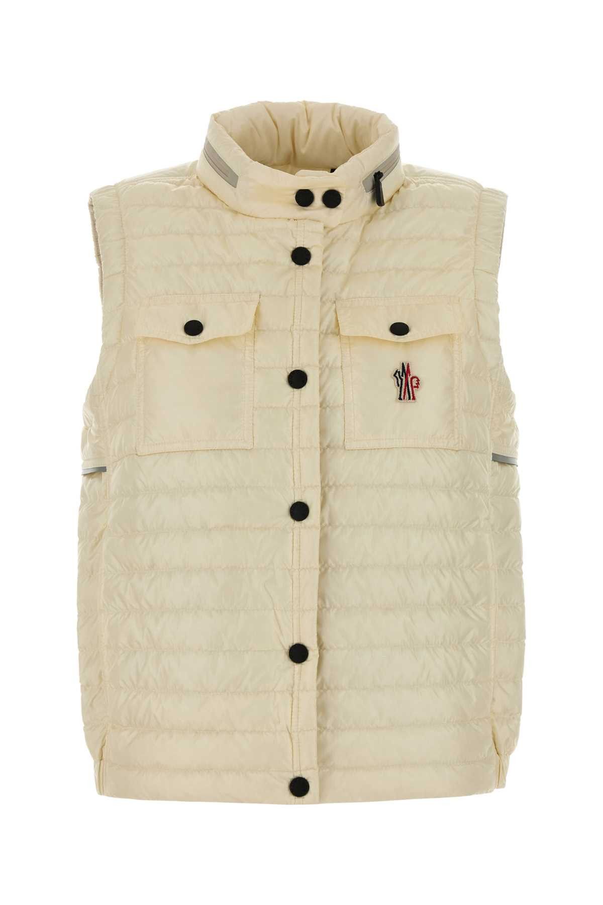 Moncler Grenoble Cream Nylon Gumiane Down Jacket Size S / US 4 / IT 40 - 1 Thumbnail