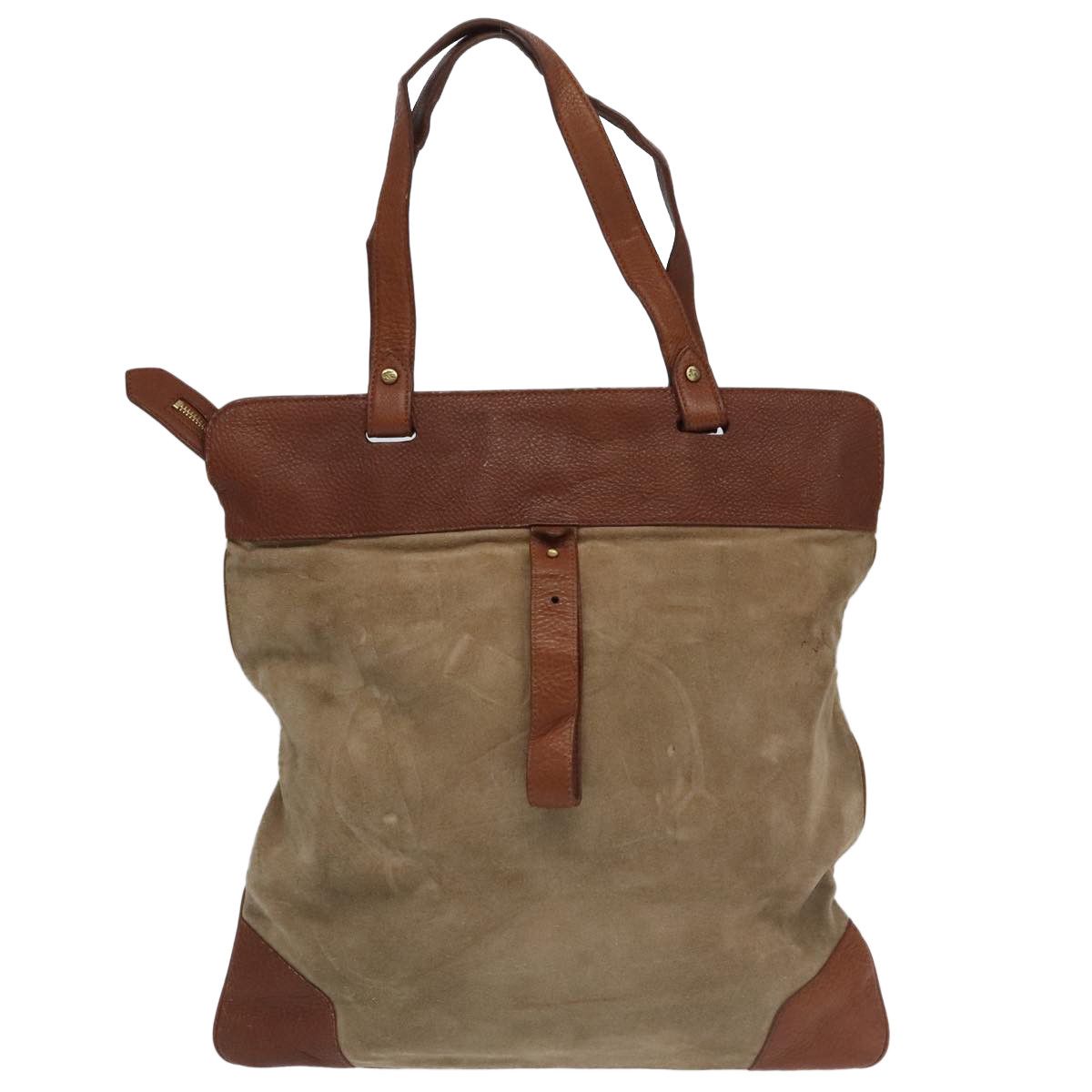 Burberry Beige Suede Tote Bag (Pre-Owned) Size ONE SIZE - 1 Thumbnail