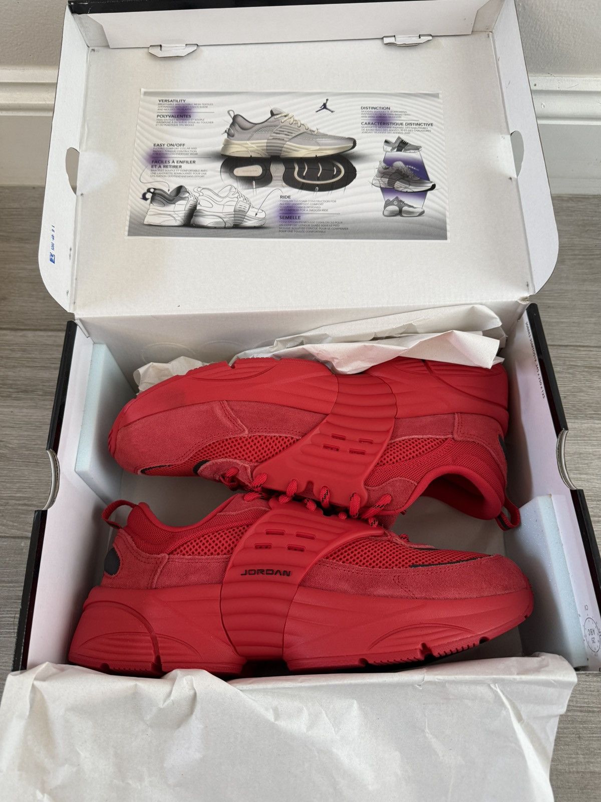 Jordan Brand Men's Air Jordan Trunner O/S University Red Black Size 12 Size US 12 / EU 45 - 3 Thumbnail