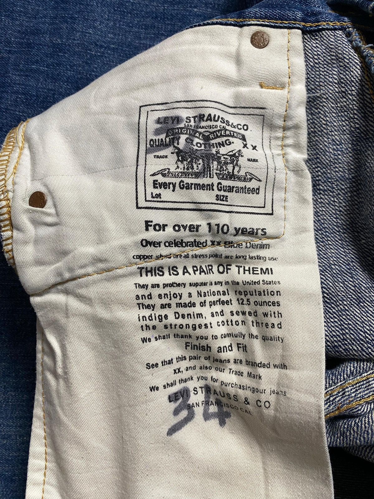 Levi's Vintage Clothing Levis Jeans Vintage 501 Selvedge Size US 31 - 10 Thumbnail