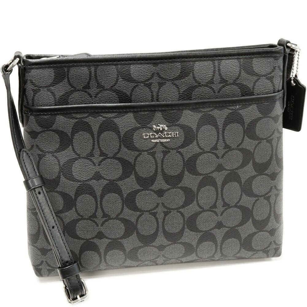 Coach Coach File Bag Pvc Canvas Shoulder Bag Canvas Shoulder Bag F29210 in Grey, Women's