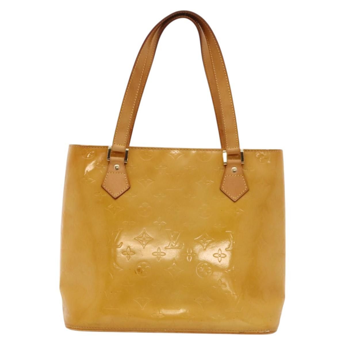 Louis Vuitton LOUIS VUITTON Monogram Vernis Houston Hand Bag Beige M91004 Size ONE SIZE - 2 Thumbnail
