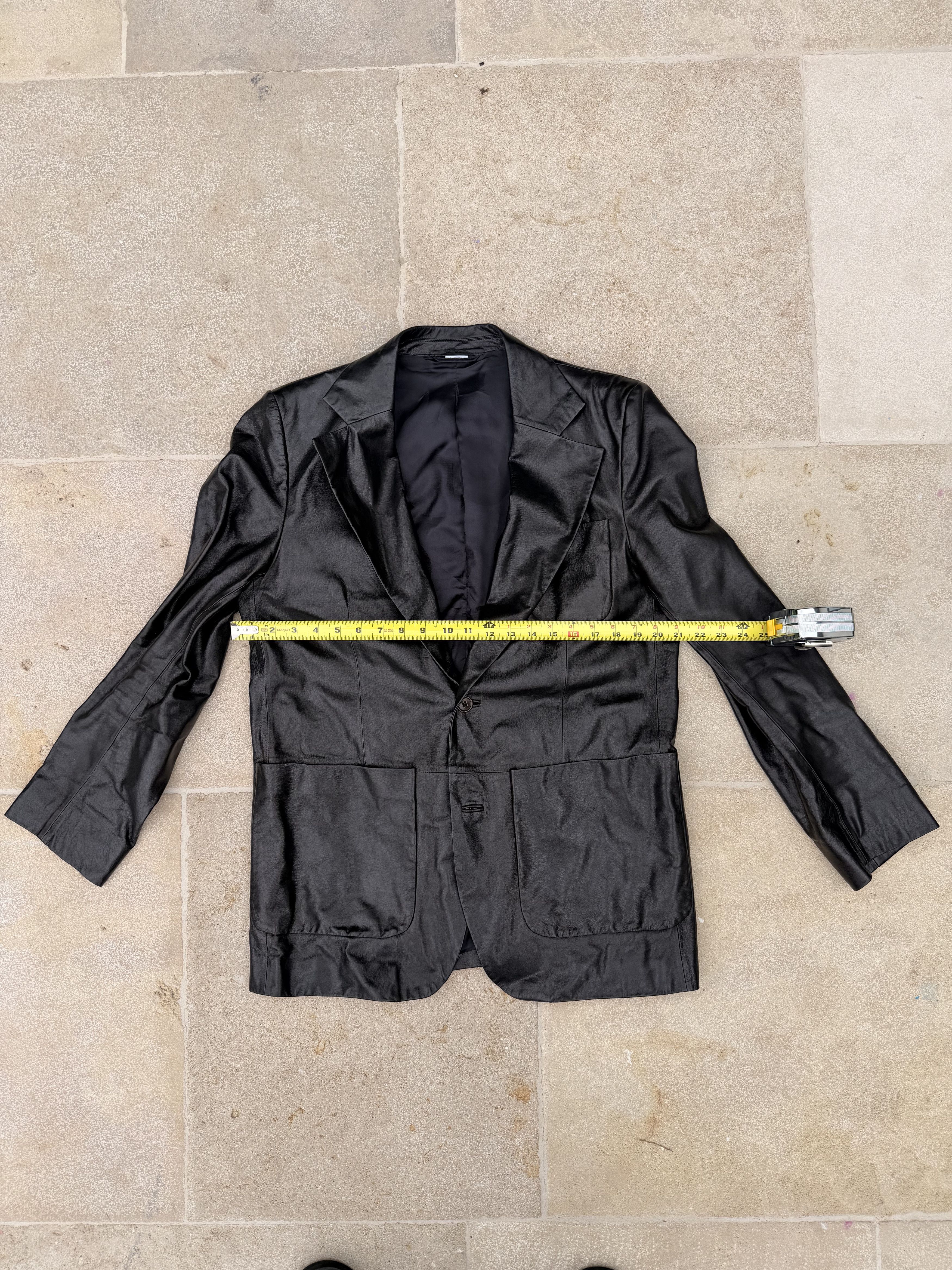 Acne Studios Acne Studios Leather Blazer (Size EU 48 / US M) Size 38R - 2 Thumbnail