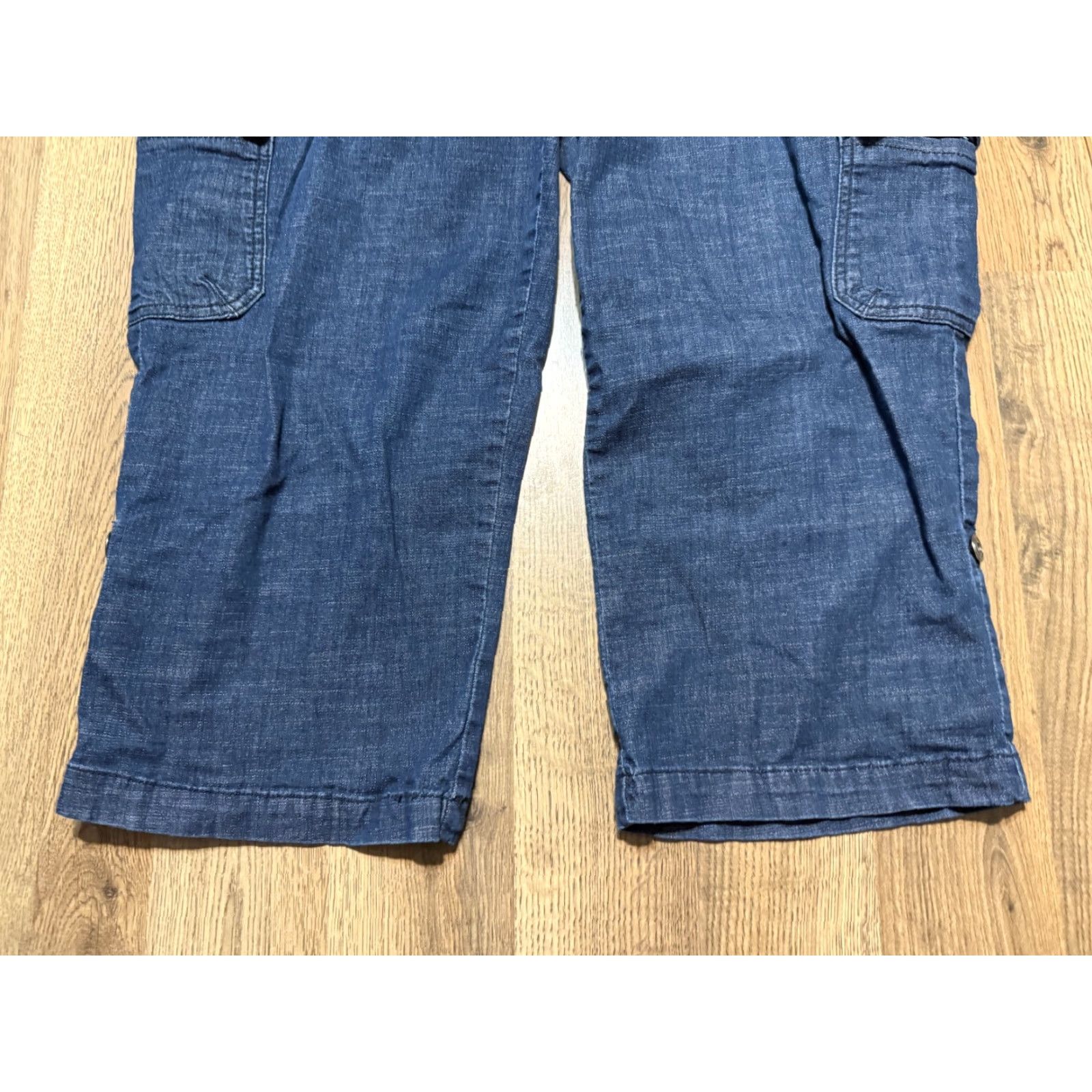 Vintage CJ Banks Jeans Women's 18W Blue Denim Cargo Pockets Straight Leg 5-Pocket Design Jeans Mens Womens Size 40" / US 18 - 3 Thumbnail