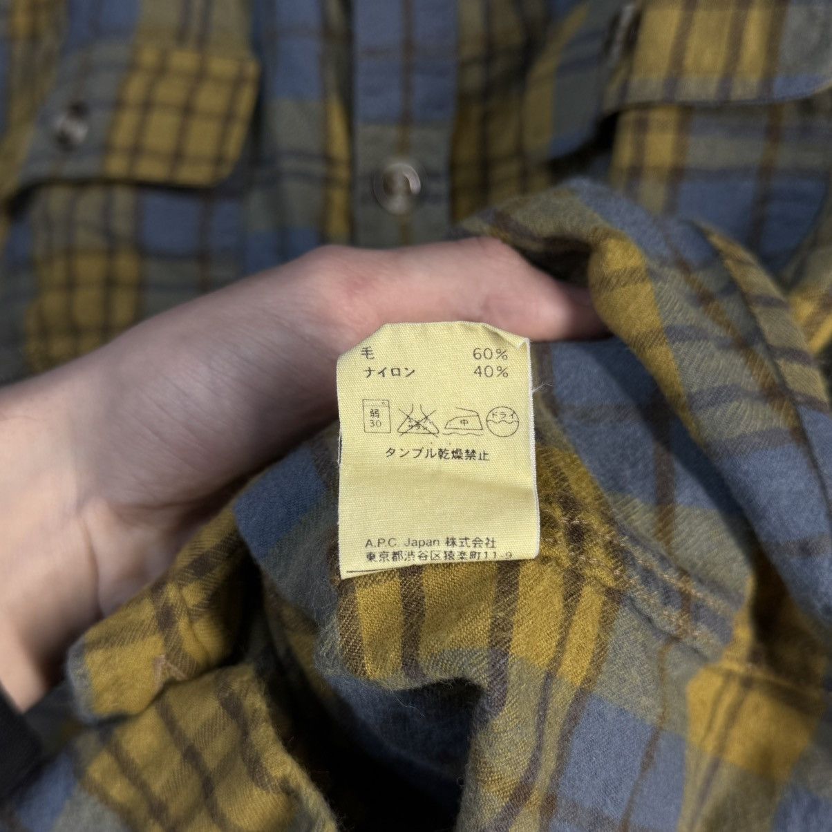 A.P.C. A.P.C. Plaid Flannel Shirt Rue Madame Paris Fits XS-S Size US XS / EU 42 / 0 - 5 Thumbnail