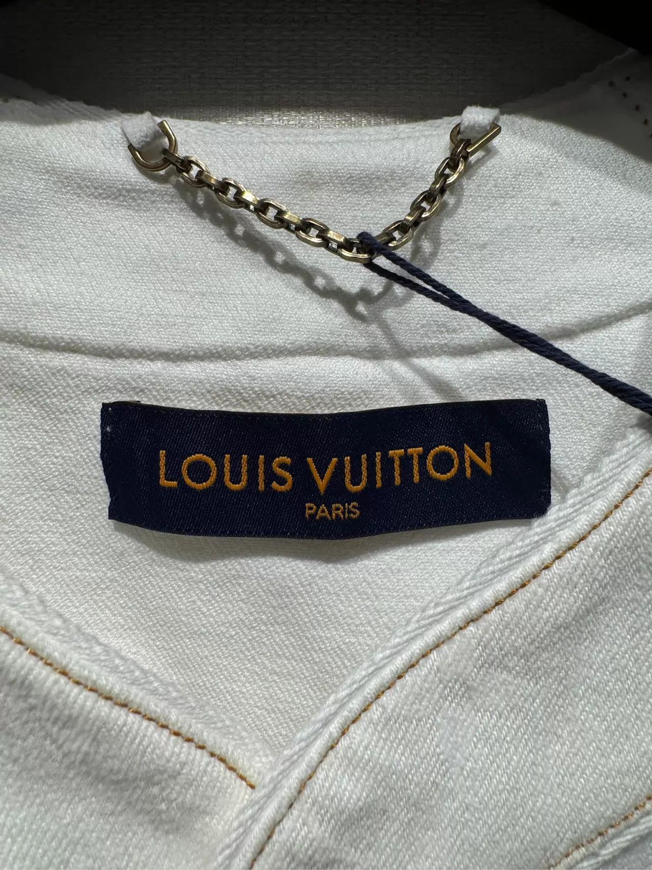 Louis Vuitton LV white monogram short-sleeve baseball jersey denim jacket Size US S / EU 44-46 / 1 - 3 Thumbnail