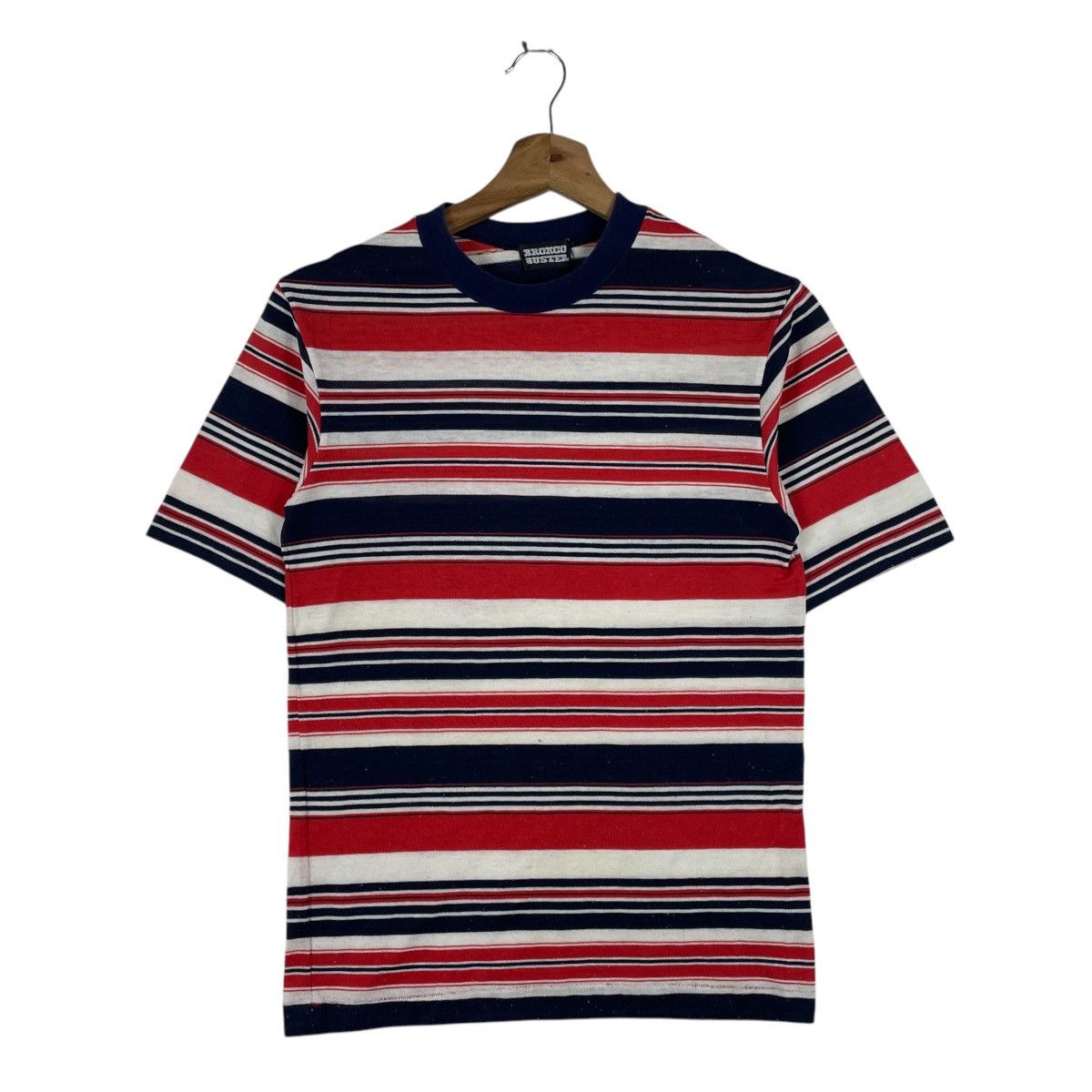 Vintage Vintage 70s Broxgo Buster Stripe Tee Shirt Size US XS / EU 42 / 0 - 1 Thumbnail