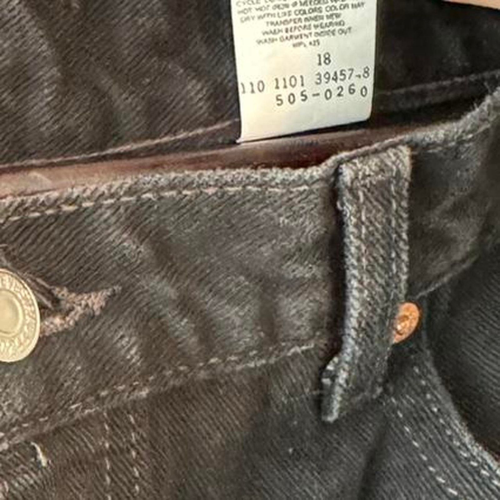 Levi's vintage Black Levi's 505 regular fit denim jeans 36 Size US 36 / EU 52 - 3 Thumbnail