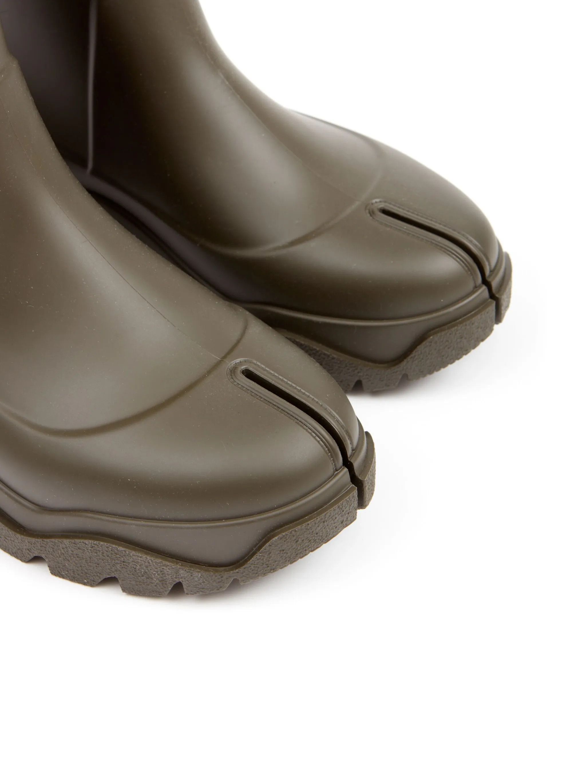 Maison Margiela o1w1db10425 Tabi Rain Boots in Burnt Olive Size US 7 / EU 40 - 5 Thumbnail