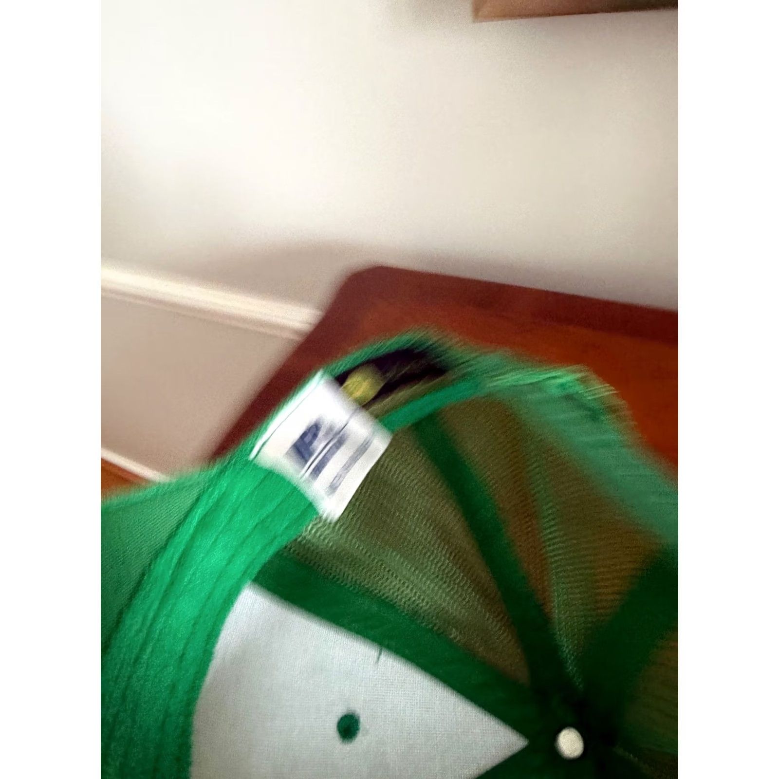 John Deere Vintage John Deere Green MPC Promotions Snapback Hat Terry Cloth Trucker Adjustable Green Logo 90s Mens Size ONE SIZE - 5 Thumbnail