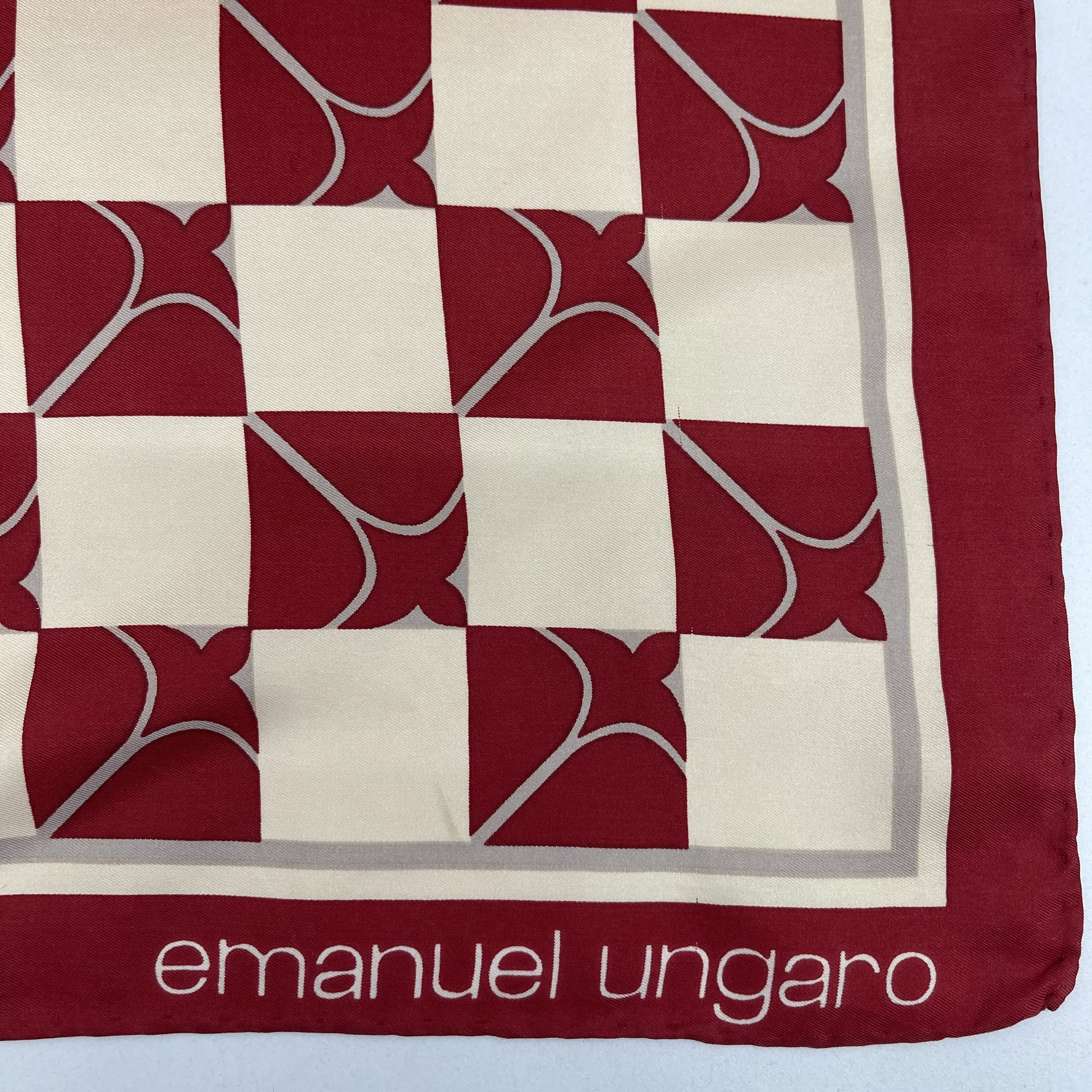 Emanuel Ungaro Vintage Emanuel Ungaro Silk Scarf Babushka - S7047 Size ONE SIZE - 5 Thumbnail